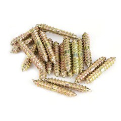 20pcs/set 5*30mm Dowel Screw Woodworking Furniture Connector Double Ended Screw
