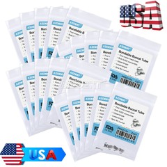 10 X AZDENT Dental Ortho Single Buccal Tube 1st Molar Roth/MBT 022 Bondable Conv