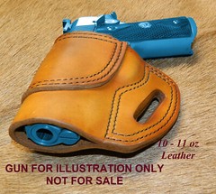 Gary C’s Leather Avenger Left Hand OWB HOLSTER for Colt 1911 Officers 3.5″