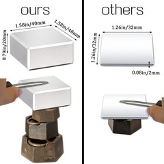 Ultra-Strong Neodymium Block Magnets 40x40x20mm – 2 Pack for Lifting & Holding