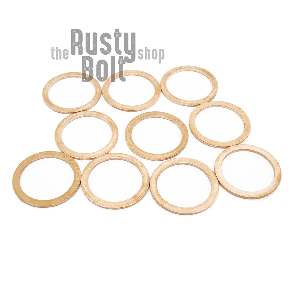 M14 – 14mm – Crush Washers Copper, Brakes Fuel Clutch Oil Turbo, 14 x 18 x 1.5