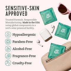Flushable Wipes, Individually Wrapped, Travel Friendly, Unscented with Cucumb…