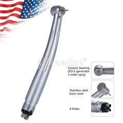Dental High Speed Handpiece E-generator LED Ceramic 3 Spray 4 holes ASkeadnt