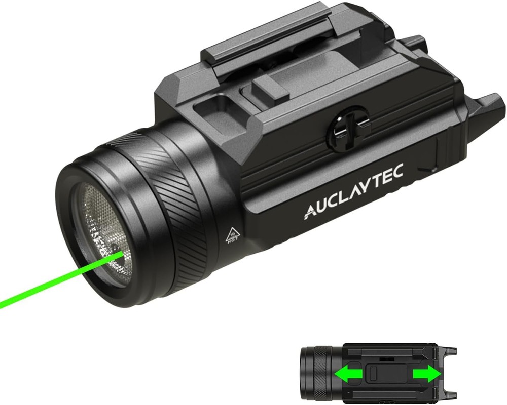 1200 Lumen Pistol Light Laser Combo Green Beam 1200