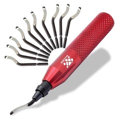AFA Tooling Deburring Tool Kit with 11 HSS Swivel Blades for Metal PVC 3D Prints