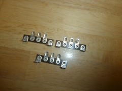 LOT/3 VTG 3 POSITION TERMINAL LUG STRIP PHENOLIC SOLDER LUG FOR AMPS,NOS