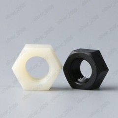 White / Black Nylon DIN934 Hexagon Nuts Hex Nuts M2 M2.5 M3 M4 M5 M6 M8 M10 M20