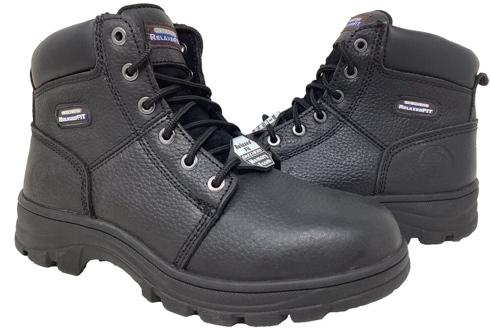 Skechers Men’s Work RF Workshire Condor EH Lace Up Boots Black Size:9 127T