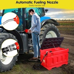 Portable 48 Gallon (180 Liter) Fuel Tank With 12V Fuel transfer pump 15GPM