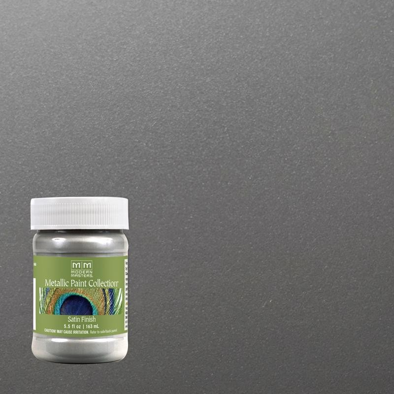 Modern Masters Metallic Paint Collection Satin Silver Water-Based Metallic Paint