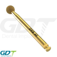 Gold Diamond Round Ball Bur Bon Cut & Shape, Dental Im plant Sur gical Tool