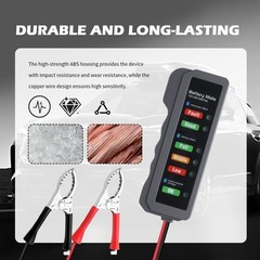 12V Car Battery Tester Automotive Battery Alternator Tester with LED Indicator