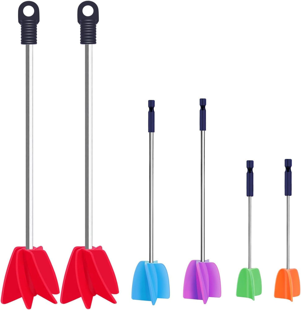 3 Sizes/6 Pack Paint Mixer,11.8 Inch, 1 Gallon Paint Mixer for Drill, Resin Mixe