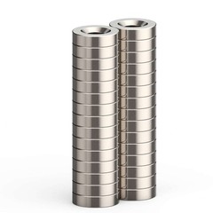 20 50 Strong Countersunk Ring Magnets 25 x 5mm Hole 5mm Rare Earth Neodymium