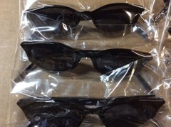 NEW ASSORTED BOX OF SUNGLASSES SUN GLASSES SET OF 12 GLASS COLORED SMALL LENS