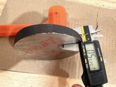 1 Slice 4140 Hot Rolled Steel Bar Round Stock Heat Treated 4 1/2” OD x ~1/2”