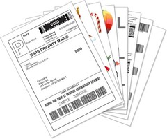 100 Full Sheet Shipping Labels 8.5×11 Self Adhesive Blank Paper for Laser Inkjet