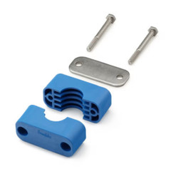 Swagelok 304-S6-PP-24P Bolted Plastic Clamp Pipe Support Kit, 1 1/2 in. Pipe