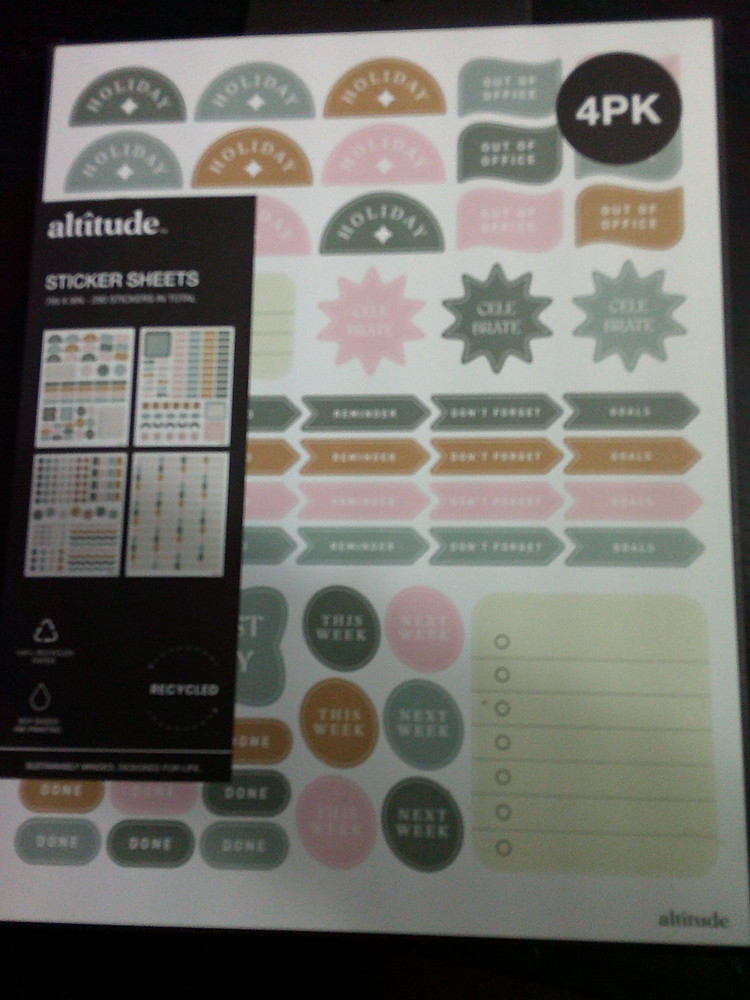 NEW 4 pack planner sticker sheets 290 stickers total DONT FORGET OUT OF OFFICE