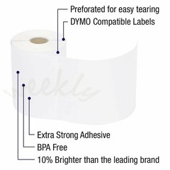 40 Roll Dymo 4XL LabelWriter Direct Thermal Shipping Labels 1744907 4×6 220/Roll