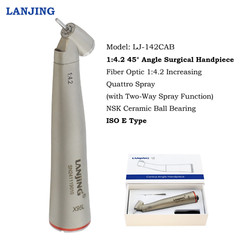 Dental Electric Handpiece 1:5 Contra Angle 45°Surgical KaVo M25L Fiber Optic NSK