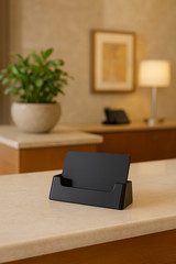 10 Black Acrylic Business Card Holders