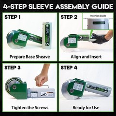 Staten Tools 441 – 3-1/2″ SHEAVE SLEEVE Adapter / Turns your 3″ Sheave – 3 1/2″