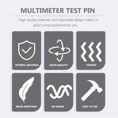 10Pcs Automotive Back Probe Kit Multimeter Test Leads Alligator Clips Wire Tool