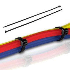 100Pcs 18″ Cable Ties Heavy Duty 50 LBS Ultra Nylon Wrap Wire Zip UV Resistant