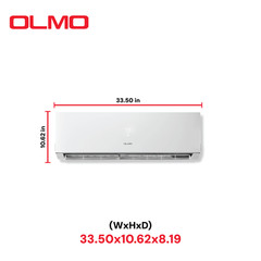 OLMO Sierra 12,000 BTU 230V 1 Ton Mini Split AC & Heat Pump 20 SEER 16ft Kit