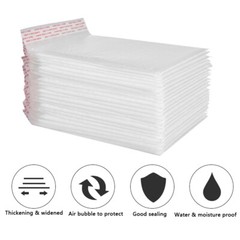 25/50/100Pc Any Size Bubble Lined Padded Envelopes Poly Mailers Self-Sealing