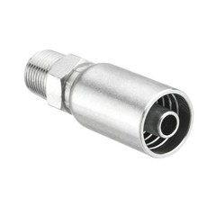 12 Pack 3/8″ Hydraulic Hose Fittings, 3/8″ I.D. Hose x 3/8″ NPTF Male with Prote