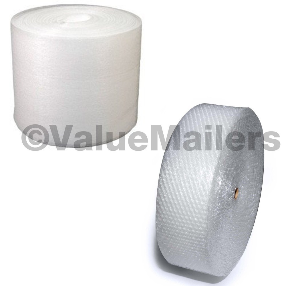 350 Ft Bubble Roll Foam Combo (1) 3/16 x 175 x12 Bubble (1) 1/16 x 175 x12 Rolls