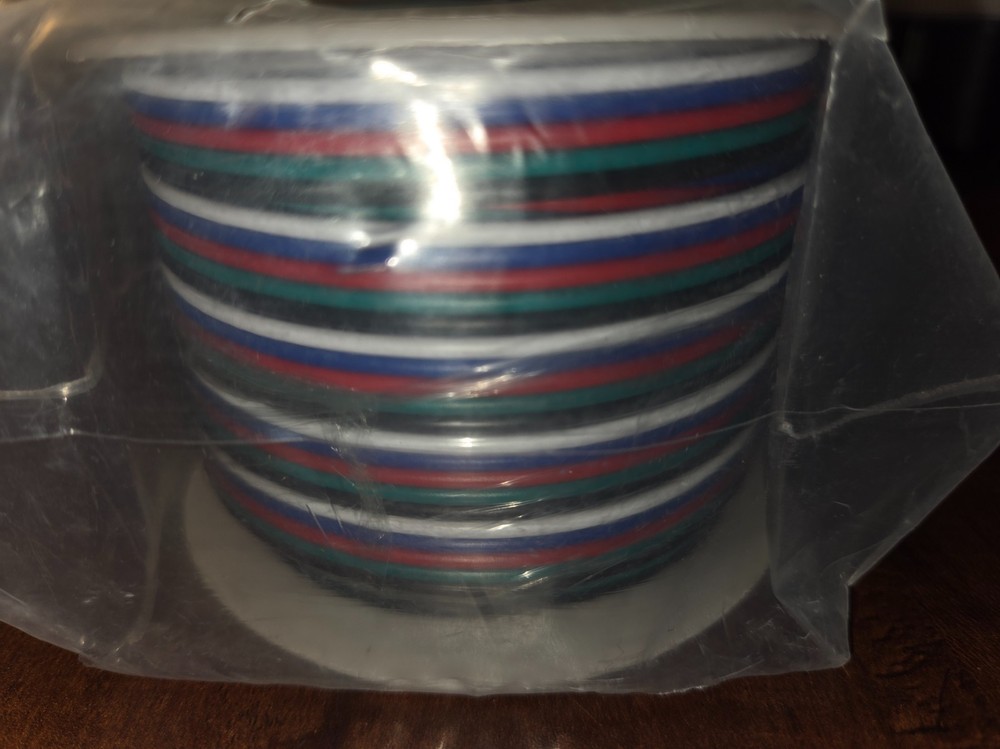 40FT 18 Gauge RGBW LED Strip Extension Cable 18AWG 5pin 5 Color Stand Electri…