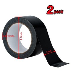 XUXU 2 Pack Black Duct Tape Heavy Duty Waterproof Strong Adhesive 40 Yards