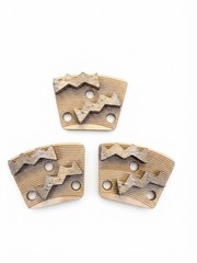 3 Pack Premium Grade 16/18 Grit SSB Double Zigzag Grinding Segments – Trapezoid