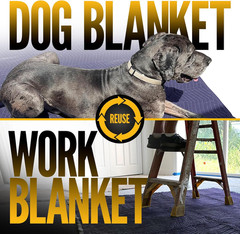 Professional Quilted Moving Blankets 80″x72″ – 4-Pack, Blue