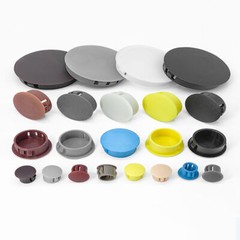 Multicolor Plastic Nylon Round Snap-on Hole Plugs Blanking End Caps Dia 5mm-60mm