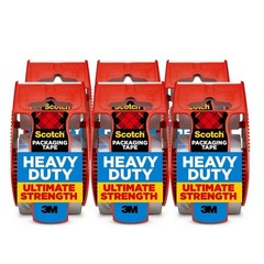 1.88 in. x 66.7 ft. Heavy Duty Shipping Packaging Tape (6-Pack with Dispenser)