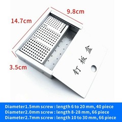 Orthopedics Instruments HA1.5mm 2.0mm 2.7mm Bone Screws Rack Sterilization Box