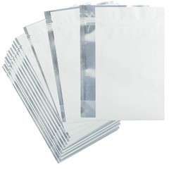 1/8 Ounce Matte White & Clear Mylar Bags 1,000