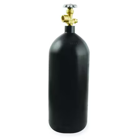 Uniweld N40 Empty Fuel Cylinder, Nitrogen, 40 Cu Ft, Cga 580, 22.5 In H