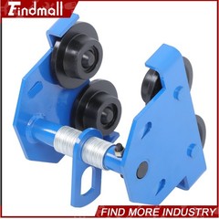 Findmall 0.5T/1100LB I-Beam Trolley Alloy Steel Double Wheel 55-135mm Adjustable