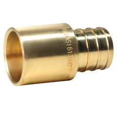 25 PIECES 3/4″ PEX X 3/4″ MALE SWEAT ADAPTERS BRASS CRIMP FITTINGS LEAD FREE