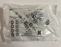 Amphenol Socapex RJFTV6MN Connector Modular Plug HSG RJ45 Silver, Free Shipping