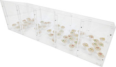 Fixturedisplays® 24 X 8 X 8″, 5-Slot Divided Candy Bulk Bin Clear Acrylic Counte