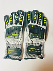 Ironwear 4891 Impact Resistant Gloves Medium Gray/White Cut Level 3 New