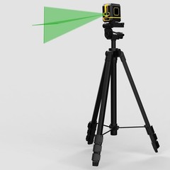 Durable Lightweight Tripod (55 Inches) with Quick Release for Laser Applications