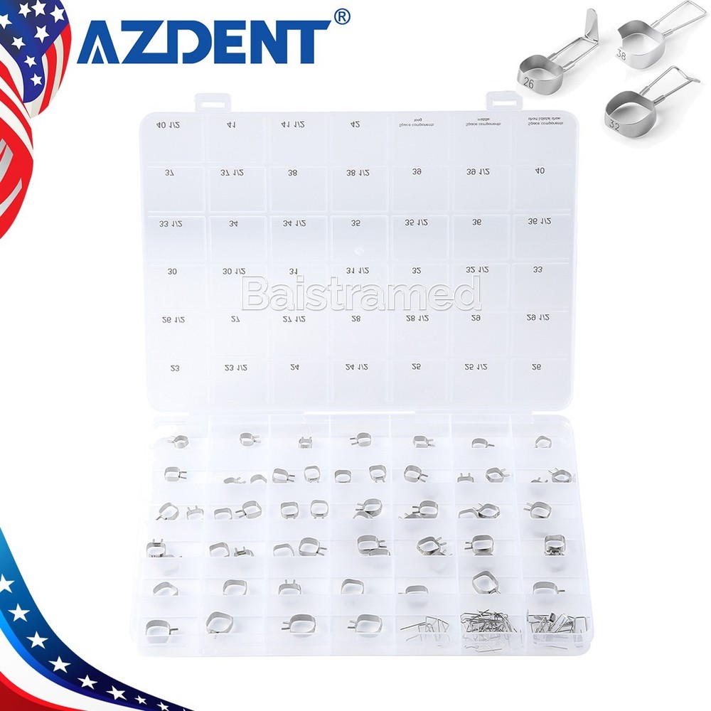 Dental Orthodontic Braces Space Maintainer Band Kit #23 -#42 with Wires For Kids