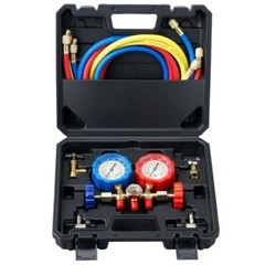 AC Manifold Gauge Set Brass HVAC R12 R134A R502 R404A R22 Air Refrigeration Kit*